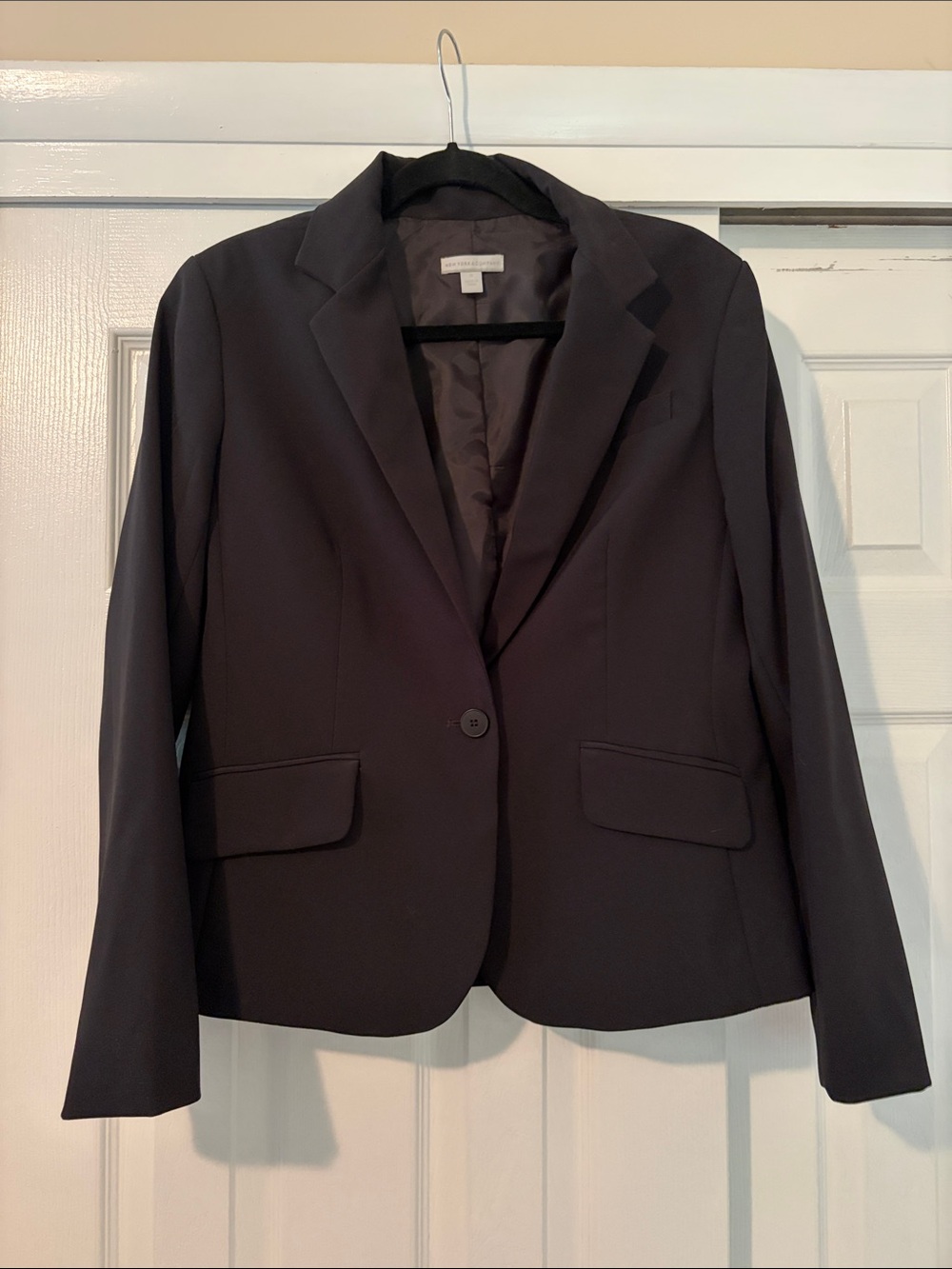 New York & Company Black Single-Button Women's Blazer